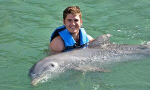 nadar con delfines en la riviera maya